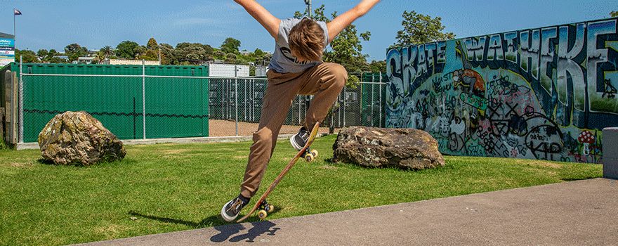 Waiheke Skate Park - Skateboarding on Waiheke